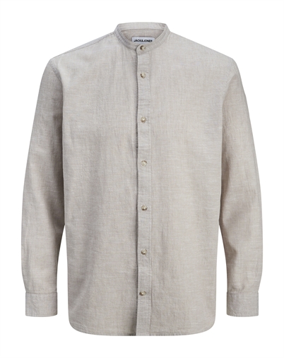 Jack & Jones - JJESummer Linen Blend Band Skjorte - String